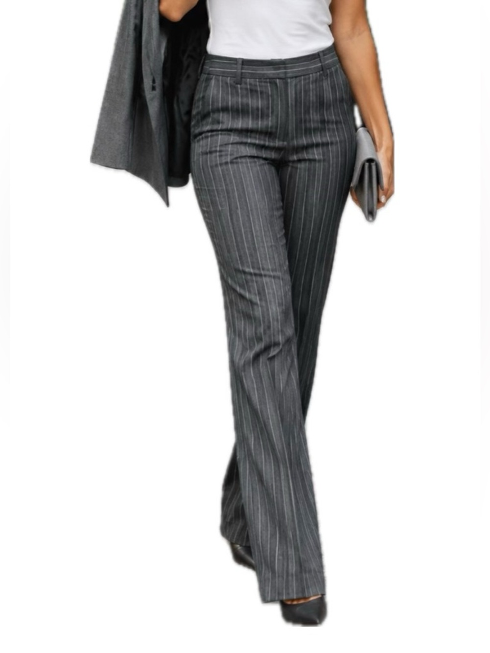 Chadwick Pin Stripped Trousers. Size 8P